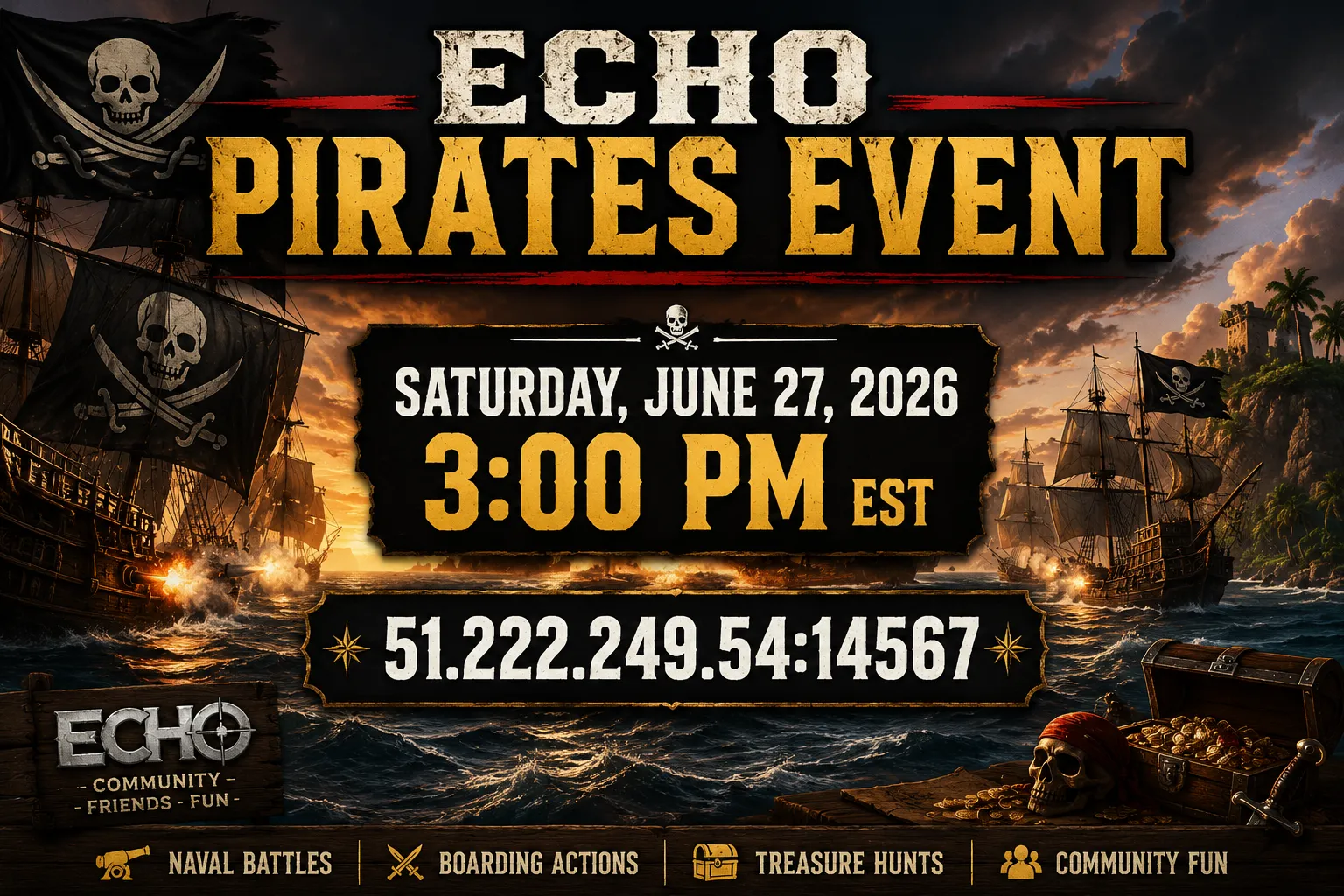 June Pirates Mod Event