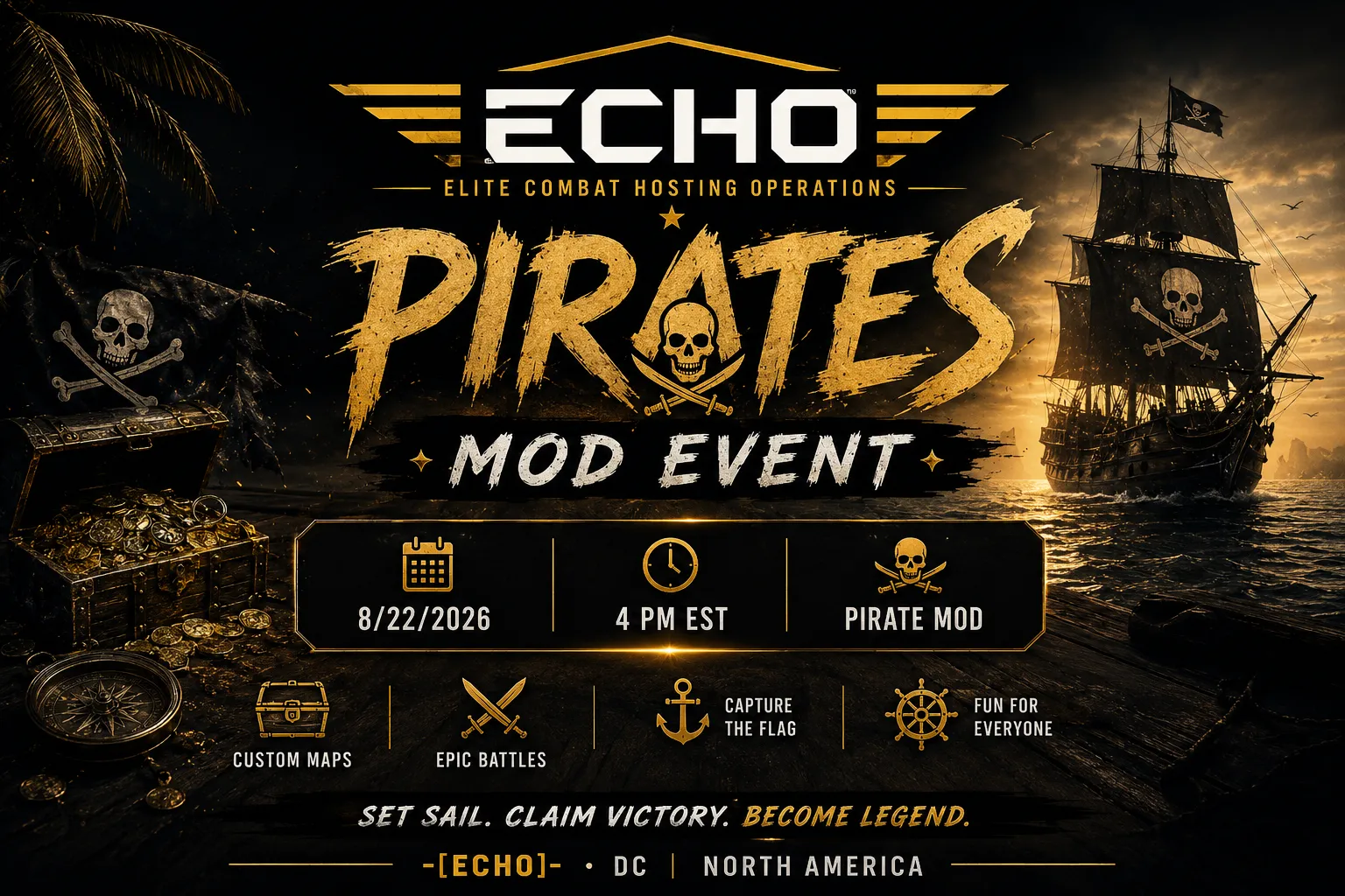 August Pirates Mod Event